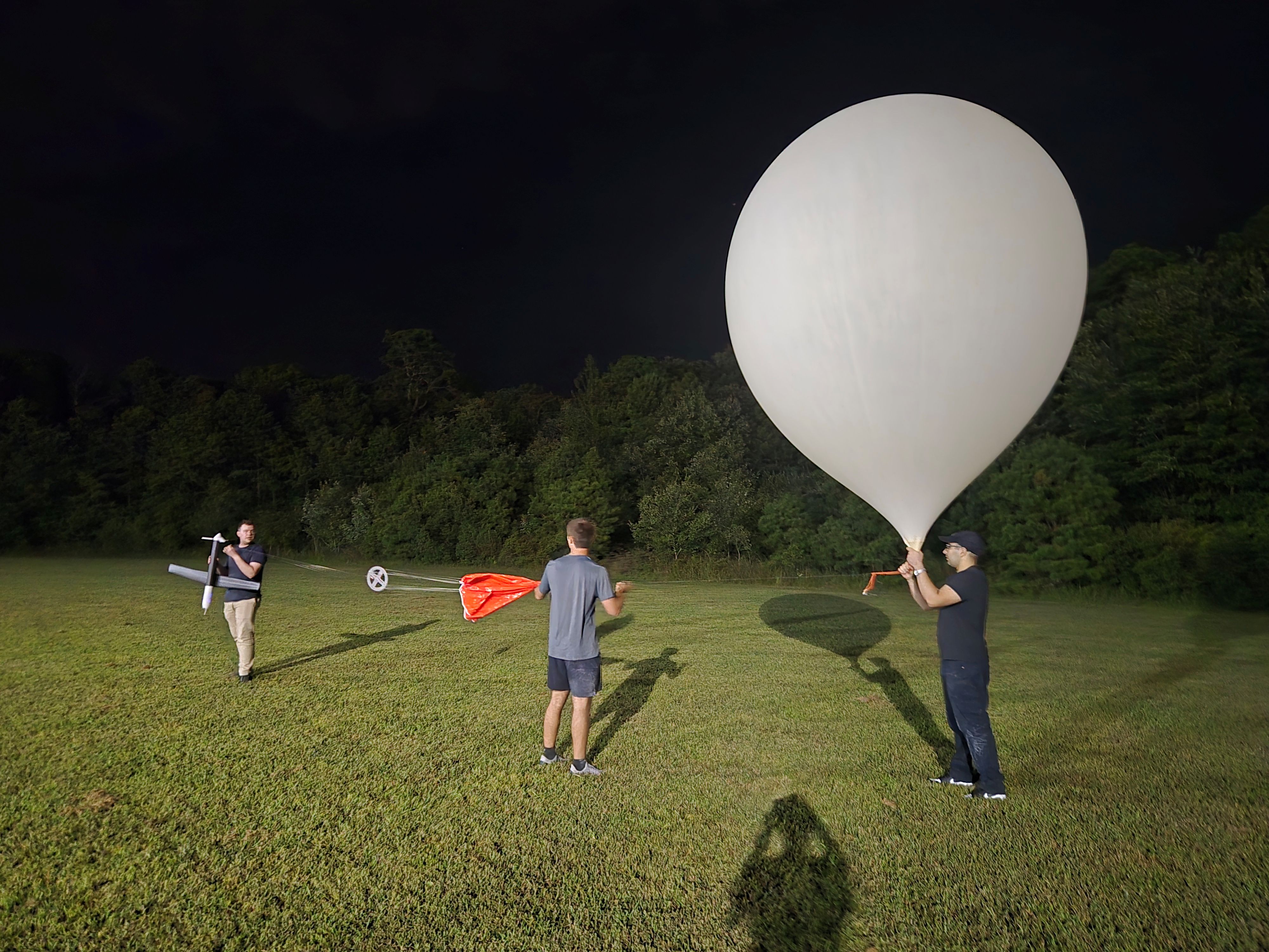 Moments before launch